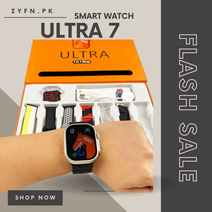 Ultra Smart Watch With 7 Straps