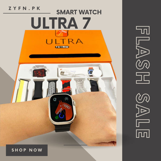 Ultra Smart Watch With 7 Straps