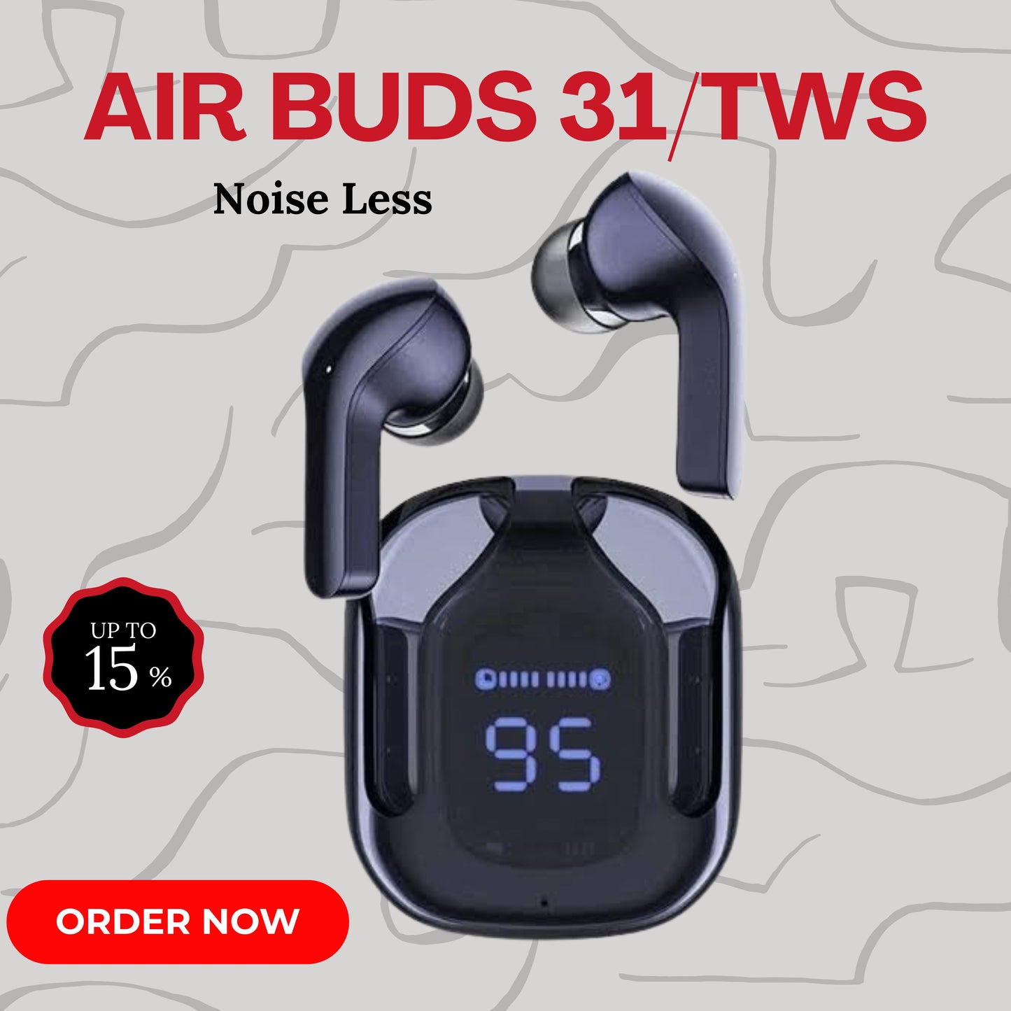 Air 31 TWS Transparent Earbuds