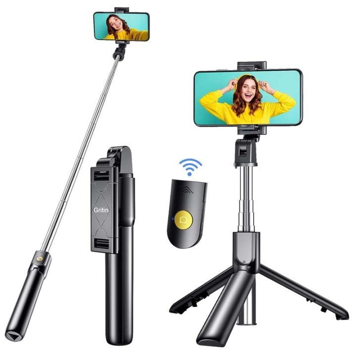 4-in-1 Wireless Bluetooth Selfie Stick & Mini Tripod with Remote Control